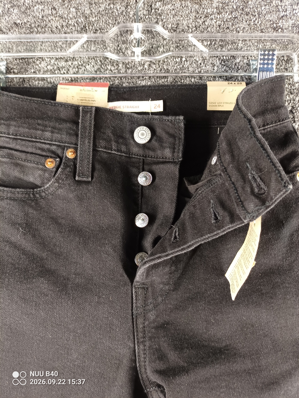 Levi's Black Slim Straight Women's Jeans - Button-Fly